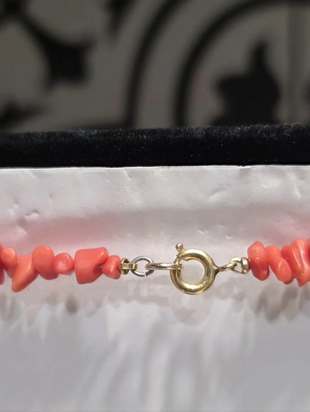 Vintage Genuine Red Ox Blood Branch Coral Necklace 20